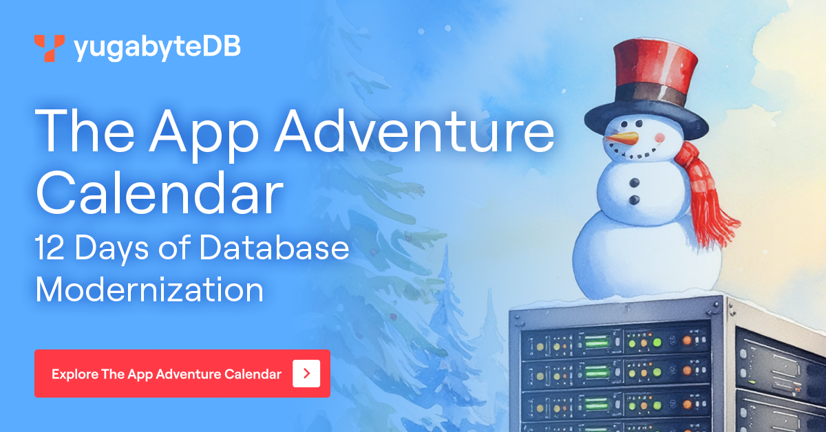 The App Adventure Calendar | 12 Days of Modernization