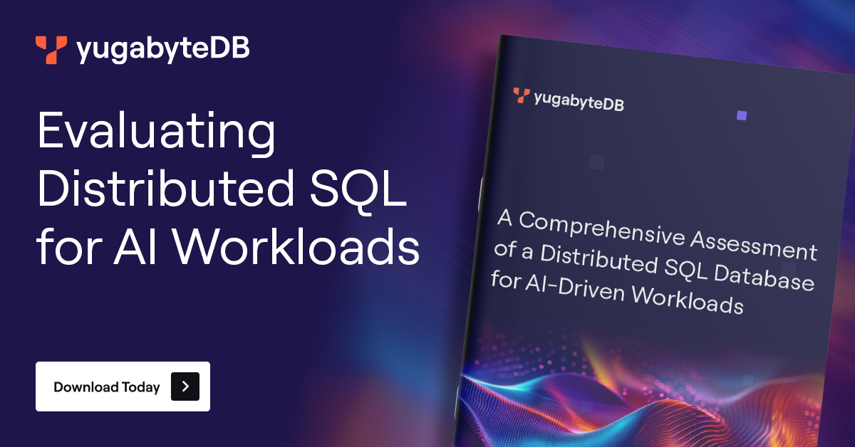 Paper Based Databases Sql White Paper | Assessment of Distributed SQL Database for AI Workloads